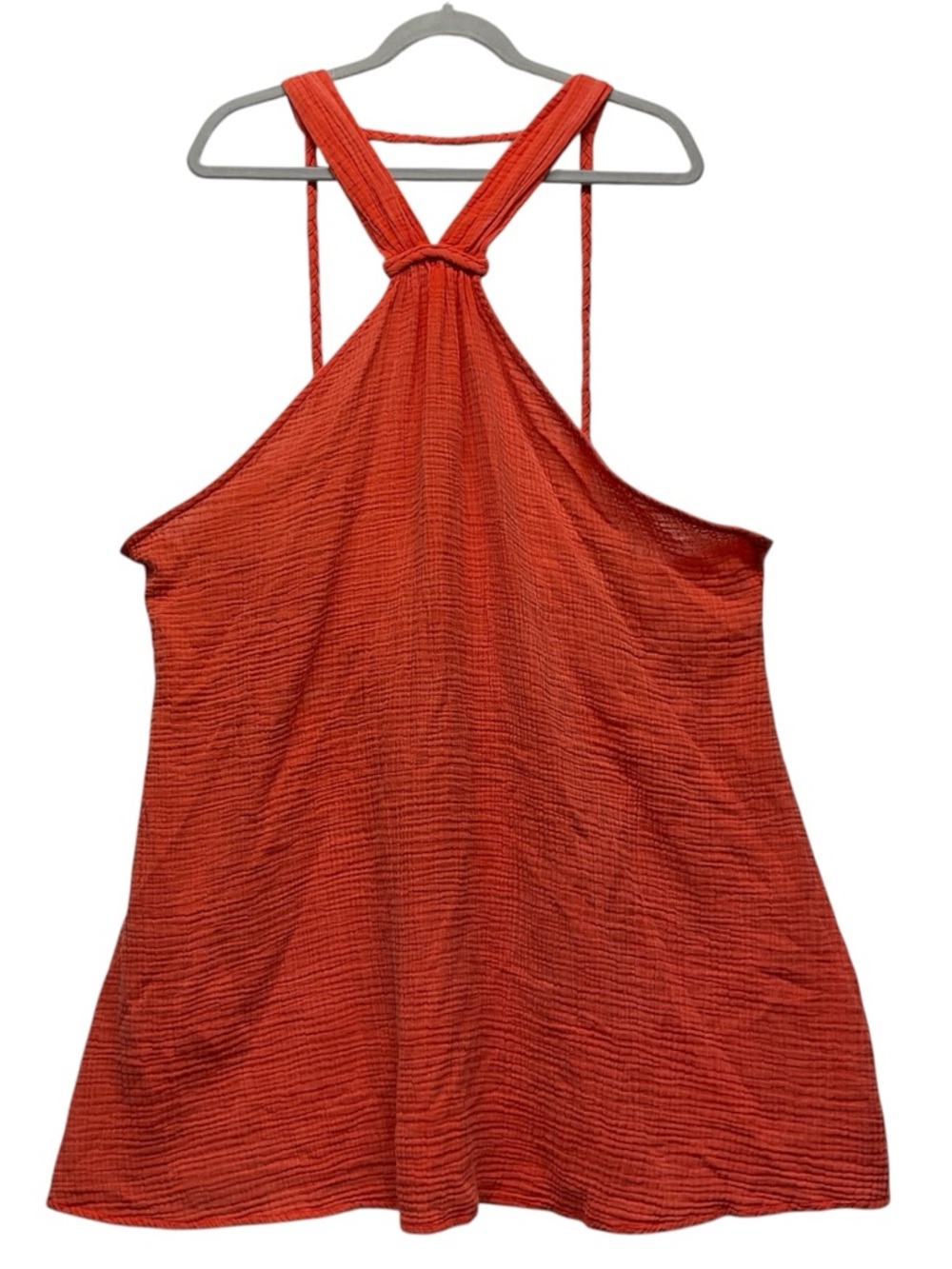 By Anthropologie Braided halter Mini Dress-Cover up Size XL Gauze 100%cotton